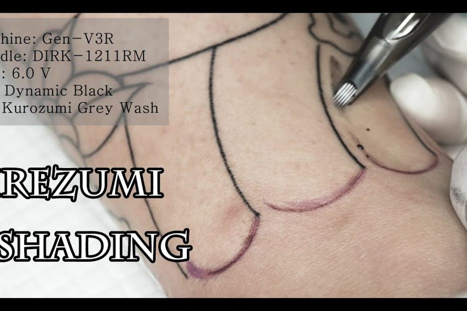 [Tattooing Video] Irezumi Shading 이레즈미 가쿠보리 배경명암 l Japanese Tattoo shading