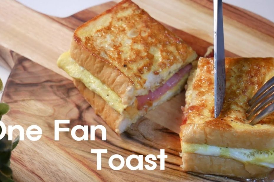 [ENG]초간단 원팬토스트 만들기/아이간식으로 최고! | How to make one pan egg toast