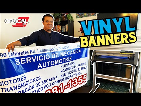 How to make banners using vinyl