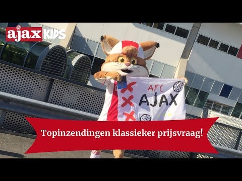 Lucky bekijkt toffe inzendingen mascotteprijsvraag Ajax - Feyenoord