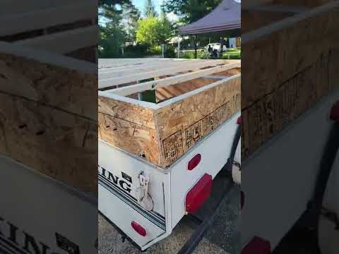 Replacing a Tent Trailer Roof.  #rv #camping #trailer #diy #fixed